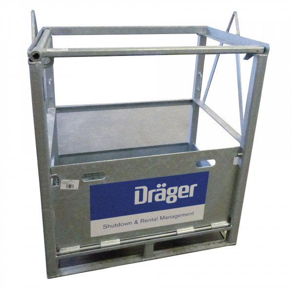 Dräger-Gasflaschenpalette-12 Flaschen, 50L